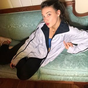 Purple Nike track jacket